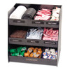 Vertiflex Commercial Grade Vertical Condiment Organizer  14 1 2w x 11 3 4d x 15h  Black (VRTVFC1515)