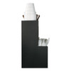 Mind Reader Coffee Condiment Caddy Organizer  5 2 5 x 11 x 12 3 5  Black (EMSCAD01BLK)