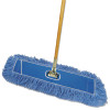 Boardwalk Looped-End Dust Mop Kit  24 x 5  60  Metal Wood Handle  Blue Natural (BWK HL245BSP-C)