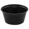 Dart Polystyrene Portion Cups  2oz  Black  250 Bag  10 Bags Carton (DCCP200BLK)