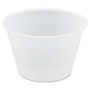 Dart Polystyrene Portion Cups  4oz  Translucent  250 Bag  10 Bags Carton (DCCP400N)