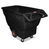 Rubbermaid Commercial Structural Foam Tilt Truck  Rectangular  1 000 lb Capacity  Black (RCP1013BLA)