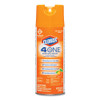 Clorox 4-in-One Disinfectant and Sanitizer  Citrus  14 oz Aerosol  12 Carton (CLO31043CT)