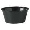 Dart Plastic Souffle Portion Cups  3 1 4 oz   Black  250 Bag  2500 Carton (DCCP325BLK)