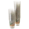 Dart Bare Eco-Forward RPET Cold Cups  16-18 oz  Clear  50 Pack  1000 Carton (DCCRTP16DBARECT)