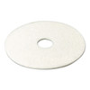 3M Low-Speed Super Polishing Floor Pads 4100  16  Diameter  White  5 Carton (MMM08480)
