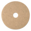 3M Ultra High-Speed Natural Blend Floor Burnishing Pads 3500  20  Dia   Tan  5 CT (MMM19008)