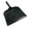 Boardwalk Metal Dust Pan  12  Wide  2  Handle  Black  12 Carton (BWK04212)