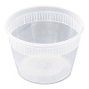 Pactiv DELItainer Microwavable Combo  Clear  16 oz  2 x 2 x 2  240 Carton (PCTYSD2516)