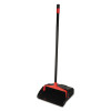 O-Cedar Commercial Maxi-Plus Lobby Dust Pan with Rear Wheels  Black  13 Wide  30 Handle  6 Carton (DVOCB962082)