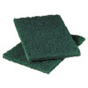 Scotch-Brite PROFESSIONAL Commercial Heavy Duty Scouring Pad 86  6  x 9   Green  12 Pack  3 Packs Carton (MMM86CT)