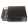 Safco One Drawer Hospitality Organizer  5 Compartments  12 1 2 x 11 1 4 x 3 1 4  Bk (SAF3274BL)