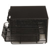 Safco 3 Drawer Hospitality Organizer  7 Compartments  11 1 2w x 8 1 4d x 8 1 4h  Bk (SAF3275BL)