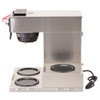BUNN CWTF-3 Three Burner Automatic Coffee Brewer  Stainless Steel  Black (BUNCWTF153LP)