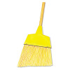 Boardwalk Angler Broom  Plastic Bristles  53  Wood Handle  Yellow  12 Carton (BWK932ACT)
