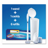 Clorox Toilet Wand Disposable Toilet Cleaning Kit  Handle  Caddy and Refills  6 Carton (CLO03191CT)