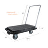 deflecto Heavy-Duty Platform Cart  500 lb Capacity  21 x 32 5 x 37 5  Black (DEFCRT550004)