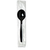 Dixie Individually Wrapped Spoons  Plastic  Black  1 000 Carton (DXESH53C7)