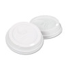 Dixie Dome Drink-Thru Lids 10-16 oz Perfectouch 12-20 oz WiseSize Cup  White  50 Pack (DXE9542500DXPK)