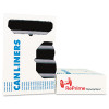 AccuFit Linear Low Density Can Liners with AccuFit Sizing  32 gal  0 9 mil  33  x 44   Black  100 Carton (HERH6644TKR01)