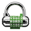 Master Lock Password Plus Combination Lock  Hardened Steel Shackle  2 1 2  Wide  Silver (MLK1534D)
