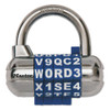 Master Lock Password Plus Combination Lock  Hardened Steel Shackle  2 1 2  Wide  Silver (MLK1534D)