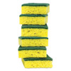 Scotch-Brite Heavy-Duty Scrub Sponge  4 1 2  x 2 7 10  x 3 5   Green Yellow  6 Pack (MMM426)