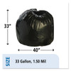 Stout by Envision Total Recycled Content Plastic Trash Bags  33 gal  1 5 mil  33  x 40   Brown Black  100 Carton (STOT3340B15)