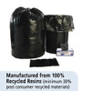 Stout by Envision Total Recycled Content Plastic Trash Bags  60 gal  1 5 mil  36  x 58   Brown Black  100 Carton (STOT3658B15)