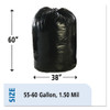 Stout by Envision Total Recycled Content Plastic Trash Bags  60 gal  1 5 mil  38  x 60   Brown Black  100 Carton (STOT3860B15)