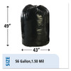 Stout by Envision Total Recycled Content Plastic Trash Bags  56 gal  1 5 mil  43  x 49   Brown Black  100 Carton (STOT4349B15)