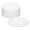 Tablemate Plastic Dinnerware  Compartment Plates  9  dia  White  125 Pack (TBL19644WH)