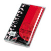 Tablemate Table Set Rectangular Table Cover  Heavyweight Plastic  54 x 108  Red  6 Pack (TBL549RD)