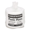 Tablemate Plastic Dinnerware  Plates  6  dia  White  125 Pack (TBL6644WH)