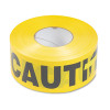 Tatco Caution Barricade Safety Tape  Yellow  3w x 1000ft Roll (TCO10700)