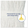 Boardwalk Premium Cut-End Wet Mop Heads  Cotton  24oz  White  12 Carton (BWK224CCT)