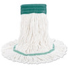 Boardwalk Super Loop Wet Mop Head  Cotton Synthetic Fiber  5  Headband  Medium Size  White (BWK502WHEA)