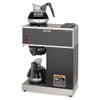 BUNN VPR Two Burner Pourover Coffee Brewer  Stainless Steel  Black (BUNVPR)