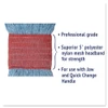 Boardwalk Super Loop Wet Mop Head  Cotton Synthetic Fiber  5  Headband  Large Size  Blue (BWK503BLEA)