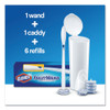 Clorox Toilet Wand Disposable Toilet Cleaning Kit  Handle  Caddy   Refills  White (CLO03191)