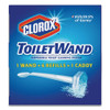 Clorox Toilet Wand Disposable Toilet Cleaning Kit  Handle  Caddy   Refills  White (CLO03191)
