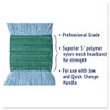Boardwalk Super Loop Wet Mop Head  Cotton Synthetic Fiber  5  Headband  Medium Size  Blue (BWK502BLEA)