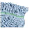 Boardwalk Super Loop Wet Mop Head  Cotton Synthetic Fiber  5  Headband  Medium Size  Blue (BWK502BLEA)
