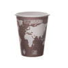 Eco-Products World Art Renewable Compostable Hot Cups  8 oz  Plum  50 Pack (ECOEPBHC8WAPK)