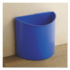 Safco Desk-Side Recycling Receptacle  3 gal  Black Blue (SAF9927BB)