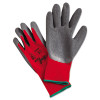 MCR Safety Ninja Flex Latex-Coated-Palm Gloves  Nylon Shell  X-Large  Red Gray (MPGN9680XL)