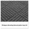 Guardian EcoGuard Diamond Floor Mat  Single Fan  48 x 96  Charcoal (MLLEGDSF040804)