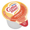 Coffee mate Liquid Coffee Creamer  Hazelnut  0 38 oz Mini Cups  180 Carton (NES35080)