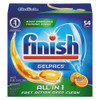 FINISH Dish Detergent Gelpacs  Orange Scent  54 Box  4 Boxes Carton (RAC81181CT)