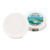 AJM Packaging Corporation White Paper Plates  9  Diameter  100 Bag (AJMPP9GREWHPK)